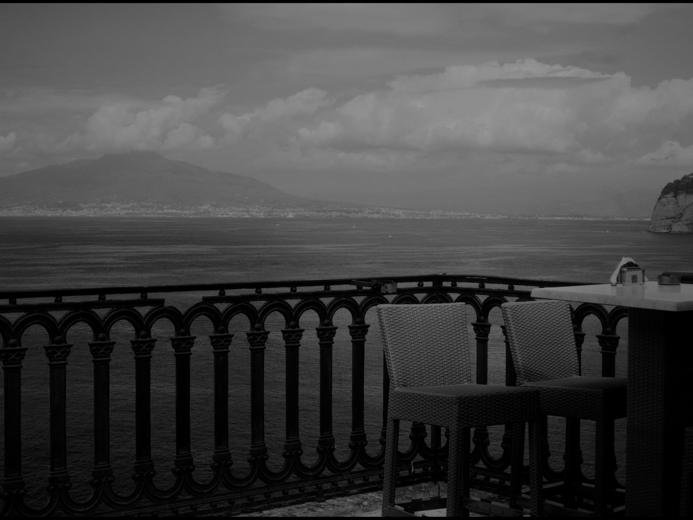 Andrew Amisola. No More What Ifs (still). 2025. Digital video, black and white